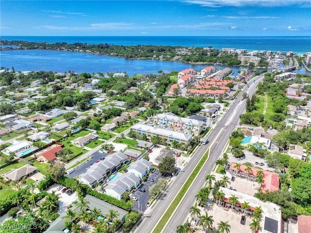 1752 Stickney Point Rd Unit 102, Sarasota, FL 34231 - aerial view of residential area with a large body of water and a highway