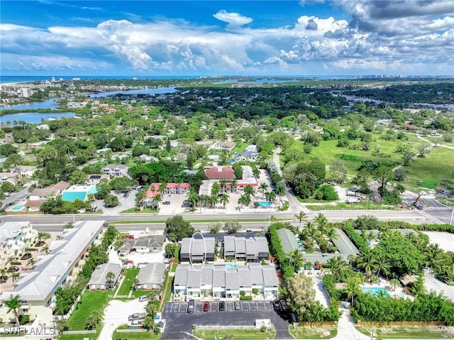 1752 Stickney Point Rd Unit 102, Sarasota, FL 34231 - aerial perspective of suburban area featuring a large body of water