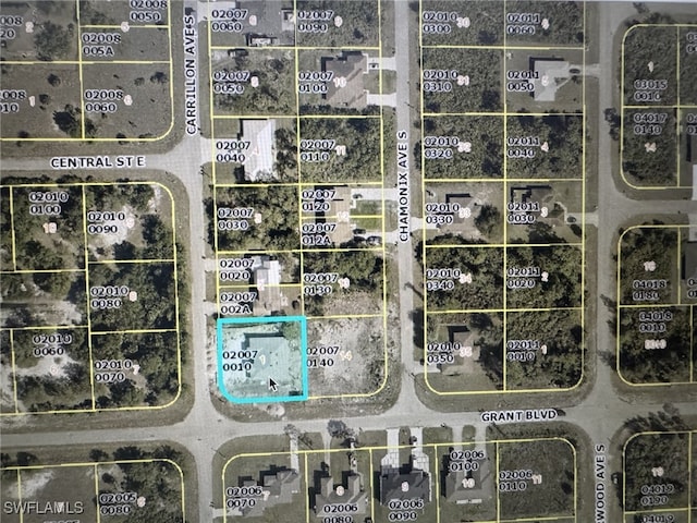 397/399 Carrillon Ave S, Lehigh Acres, FL 33974 - aerial map of property and surrounding area