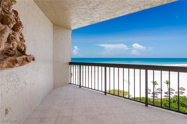 174 S Collier Blvd Unit 904, Marco Island, FL 34145 - balcony with view of water and beach