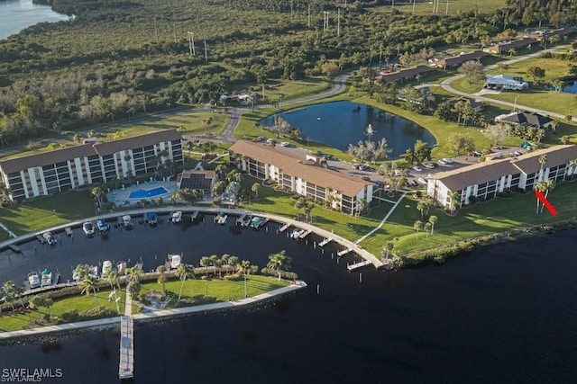 16200 Bay Pointe Blvd Unit 104, North Fort Myers, FL 33917 - aerial view of property's location with a nearby body of water