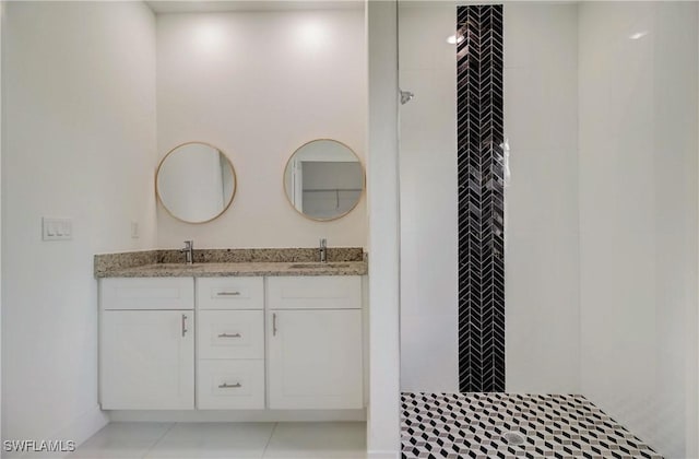 2109 Jefferson Ave, Alva, FL 33920 - bathroom with double vanity and tiled shower
