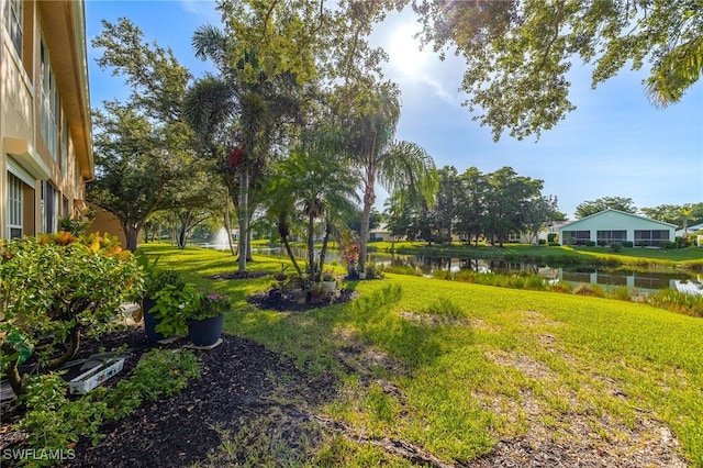 15041 Lakeside View Dr Unit 2104, Fort Myers, FL 33919 - view of green lawn featuring a water view