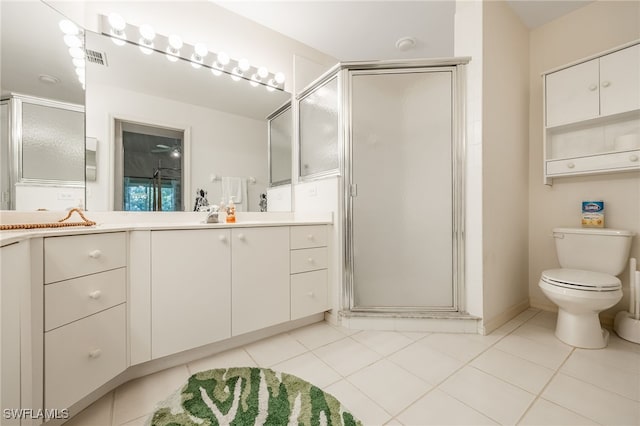 15041 Lakeside View Dr Unit 2104, Fort Myers, FL 33919 - full bath with vanity, tile patterned floors, and a stall shower