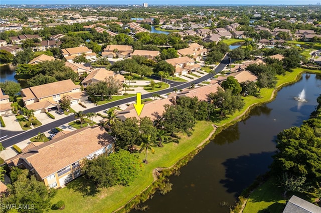 15041 Lakeside View Dr Unit 2104, Fort Myers, FL 33919 - aerial perspective of suburban area featuring a large body of water
