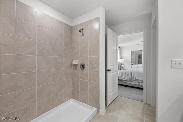 17251 Monte Isola Way N, Fort Myers, FL 33917 - ensuite bathroom with a tile shower and tile patterned flooring