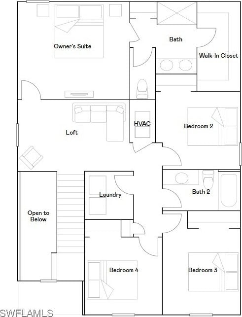 17251 Monte Isola Way N, Fort Myers, FL 33917 - view of floor plan / room layout