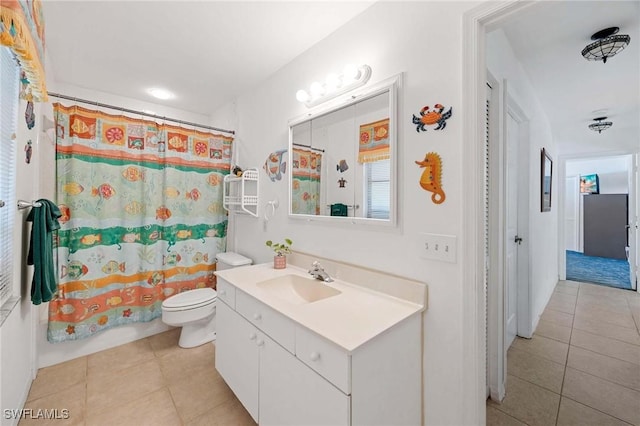 116 Sharwood Dr, Naples, FL 34110 - full bath with tile patterned flooring, vanity, and curtained shower