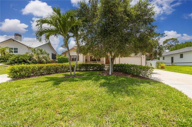 116 Sharwood Dr, Naples, FL 34110 - view of front of house featuring driveway and a front lawn