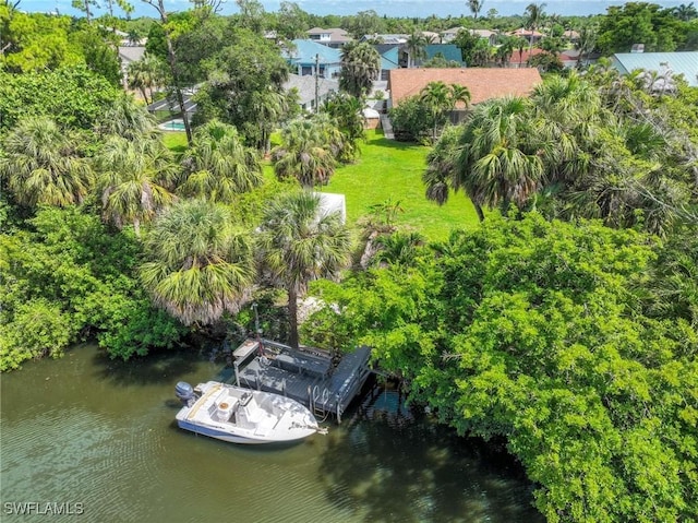 116 Sharwood Dr, Naples, FL 34110 - bird's eye view of a large body of water and a tree filled landscape