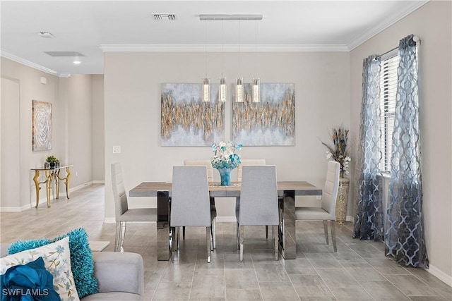 19368 Elston Way, Estero, FL 33928 - dining area featuring crown molding