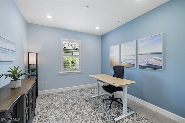 19387 Elston Way, Estero, FL 33928 - office space featuring light wood finished floors and recessed lighting
