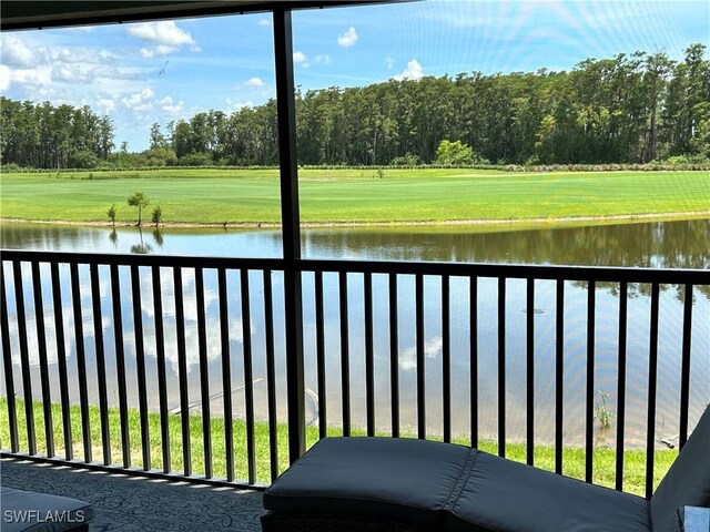 6023 Ellerston Way Unit 1825, Ave Maria, FL 34142 - water view with a tree filled landscape