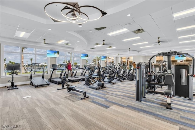 43301 Water Bird Way Unit 5221, Punta Gorda, FL 33982 - gym featuring carpet flooring and baseboards
