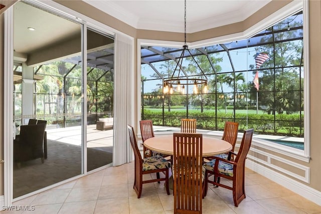 4323 Silver Fox Dr, Naples, FL 34119 - sunroom / solarium with outdoor dining space