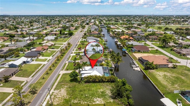 606 Mohawk Pkwy, Cape Coral, FL 33914 - aerial view of residential area featuring a nearby body of water