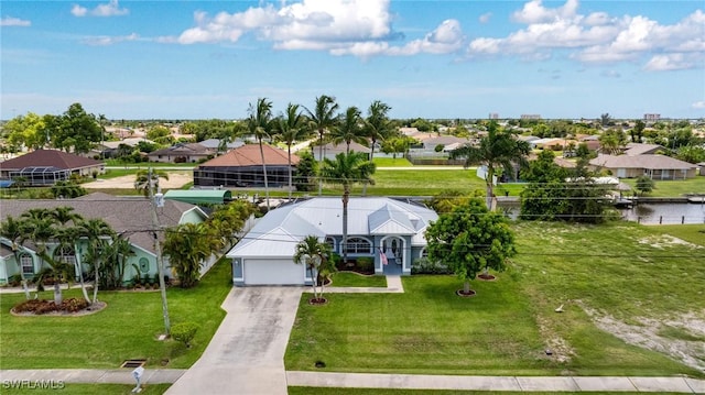 606 Mohawk Pkwy, Cape Coral, FL 33914 - aerial perspective of suburban area featuring a nearby body of water