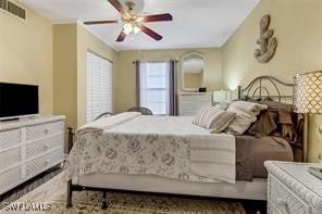 4105 Residence Dr Unit 722, Fort Myers, FL 33901 - bedroom featuring ceiling fan