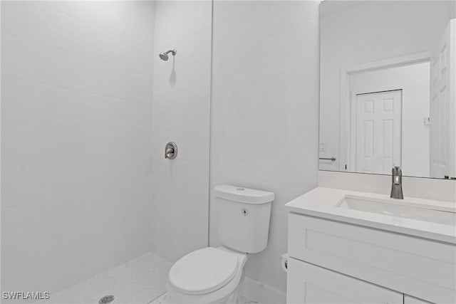 3113 58th St W, Lehigh Acres, FL 33971 - bathroom with vanity and tiled shower