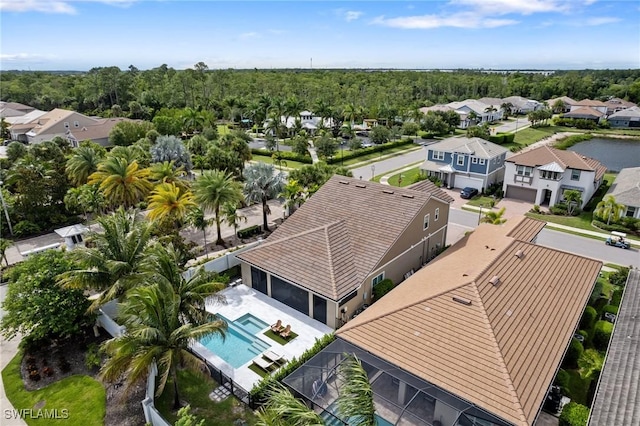 3240 Pilot Cir, Naples, FL 34120 - aerial view of residential area with a pool