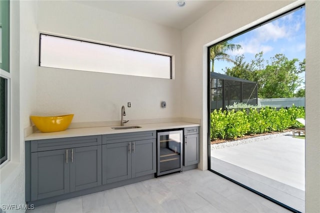 3240 Pilot Cir, Naples, FL 34120 - indoor wet bar with beverage cooler