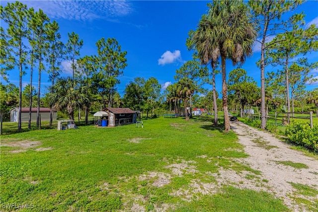 1271 16th St NE, Naples, FL 34120 - view of yard with a shed