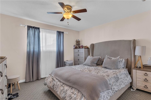 3284 Royal Canadian Trce Unit 4, Fort Myers, FL 33907 - carpeted bedroom featuring a ceiling fan and baseboards