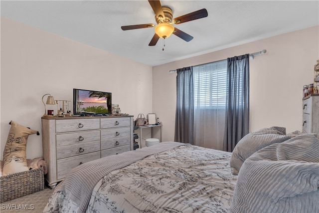 3284 Royal Canadian Trce Unit 4, Fort Myers, FL 33907 - bedroom with carpet floors and a ceiling fan