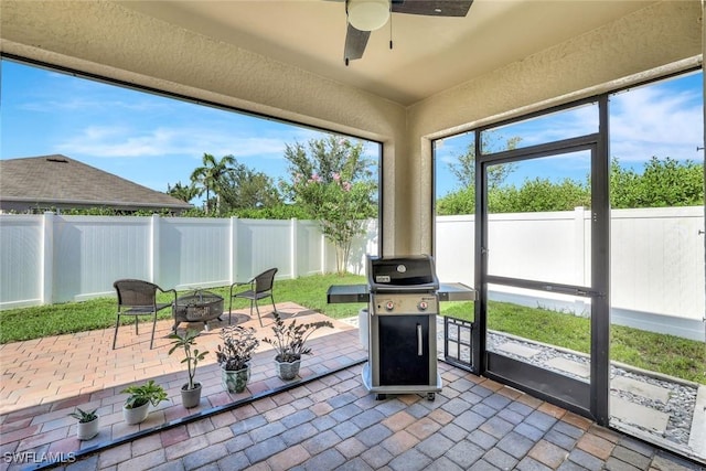 692 Hadley St E, Naples, FL 34104 - view of sunroom