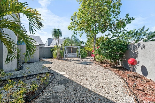 9761 Maplecrest Cir, Lehigh Acres, FL 33936 - view of fenced backyard
