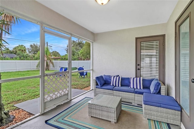851 102nd Ave N, Naples, FL 34108 - sunroom / solarium featuring an outdoor living space