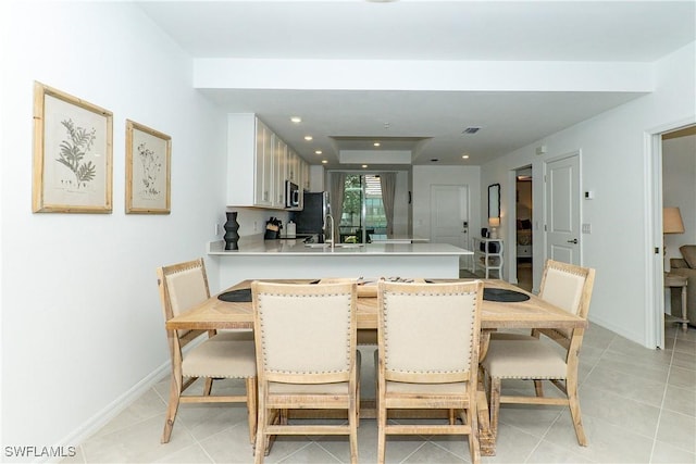 5467 Double Eagle Cir Unit 3212, Ave Maria, FL 34142 - dining area with recessed lighting and light tile patterned floors