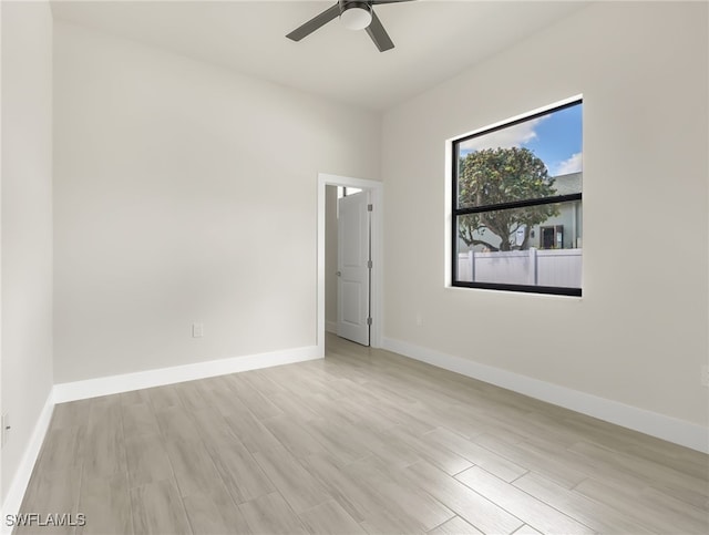 1159 SW 5th Ter, Cape Coral, FL 33991 - unfurnished room featuring wood finished floors and ceiling fan