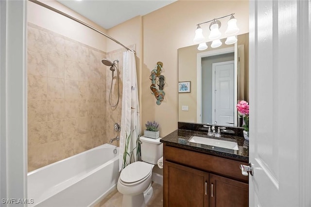 7773 Jacaranda Ln, Naples, FL 34114 - full bathroom featuring shower / bath combo with shower curtain and vanity