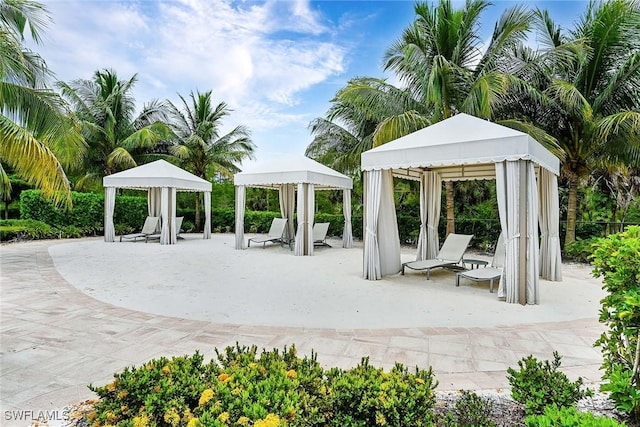 7773 Jacaranda Ln, Naples, FL 34114 - view of community featuring a gazebo and a patio