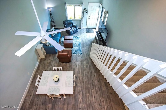 8849 Somerset Blvd, Fort Myers, FL 33919 - staircase featuring wood finished floors