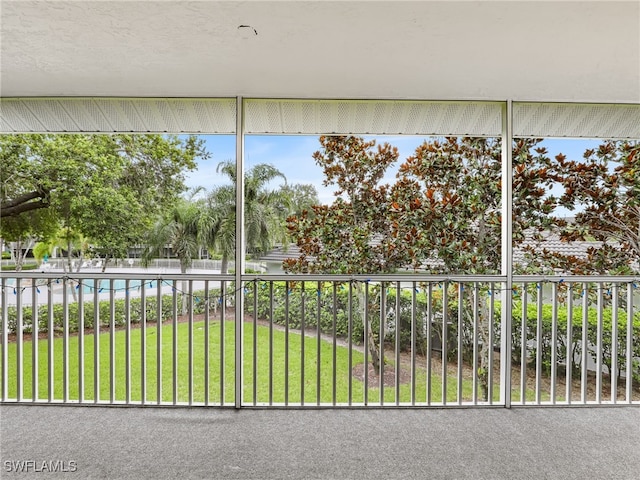 1170 Partridge Ln Unit 202, Naples, FL 34104 - view of unfurnished sunroom