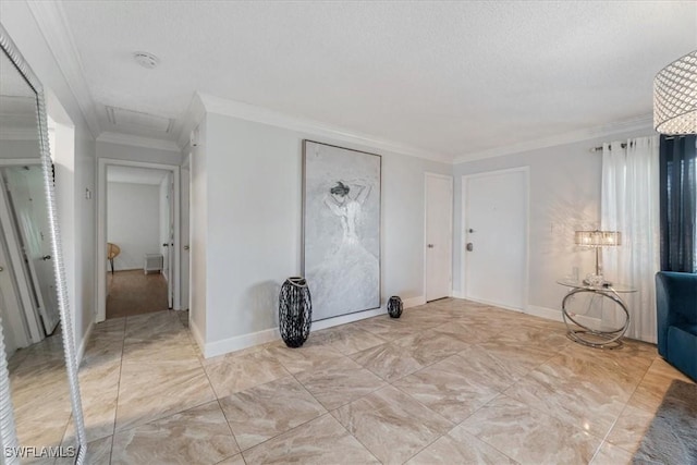 17236 Lee Rd, Fort Myers, FL 33967 - entryway with ornamental molding and light marble finish floors
