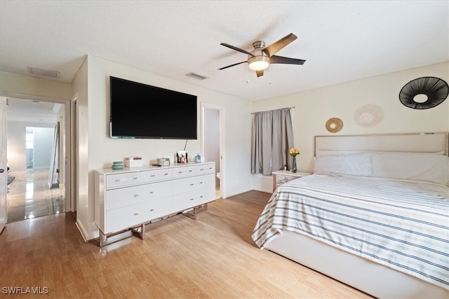 17236 Lee Rd, Fort Myers, FL 33967 - bedroom featuring light wood-style flooring and a ceiling fan