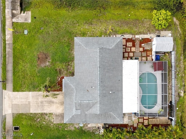 17236 Lee Rd, Fort Myers, FL 33967 - view from above of property featuring a pool area