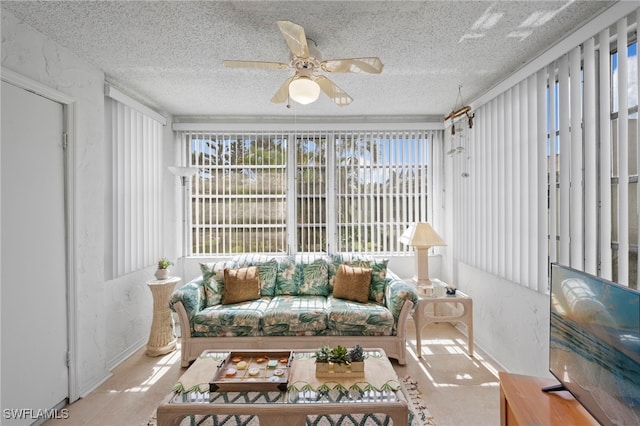 7400 College Pkwy Unit 59C, Fort Myers, FL 33907 - sunroom featuring a textured ceiling