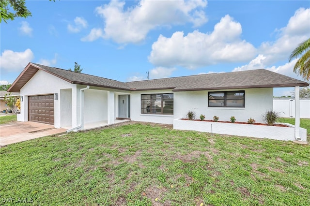 1506 SE 42nd St, Cape Coral, FL 33904 - ranch-style house featuring stucco siding, an attached garage, and concrete driveway
