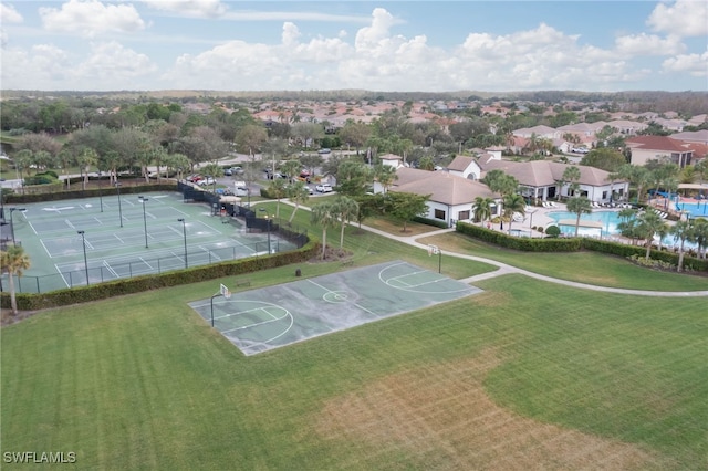 10298 Carolina Willow Dr, Fort Myers, FL 33913 - aerial perspective of suburban area with a pool
