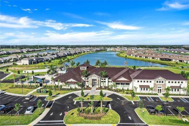 14044 Hunter Oak Dr, Fort Myers, FL 33913 - aerial perspective of suburban area with a large body of water