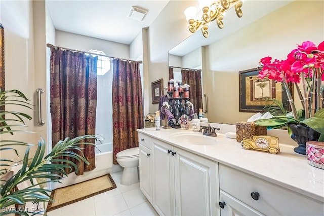 1841 Senegal Date Dr, Naples, FL 34119 - full bath featuring vanity, shower / bath combo with shower curtain, and tile patterned flooring
