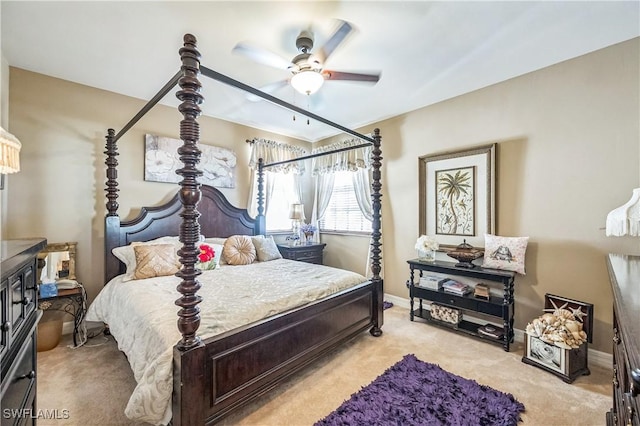 1841 Senegal Date Dr, Naples, FL 34119 - carpeted bedroom featuring baseboards and ceiling fan