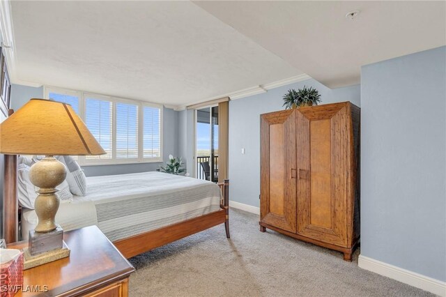 4753 Estero Blvd Unit 1405, Fort Myers Beach, FL 33931 - bedroom featuring light colored carpet and baseboards