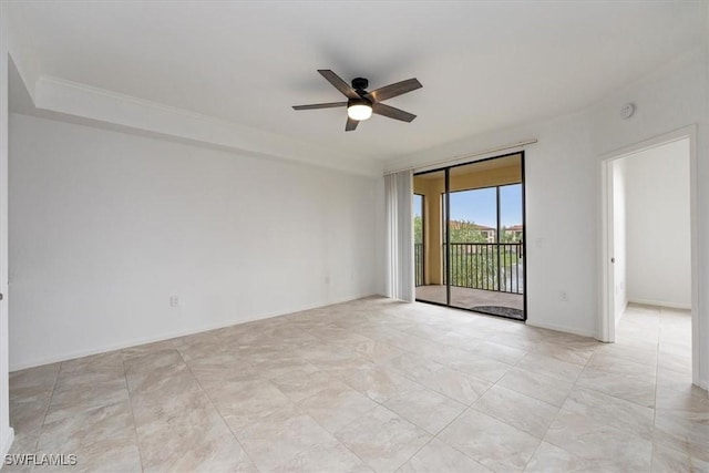 12980 Positano Cir Unit 306, Naples, FL 34105 - spare room with ceiling fan