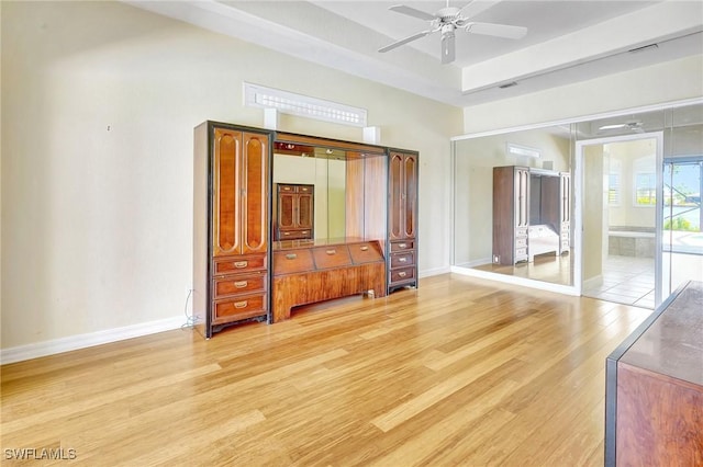 3206 SW 4th Ln, Cape Coral, FL 33991 - bedroom featuring light wood-style floors and ceiling fan