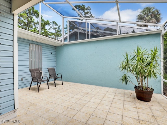 1492 La Petite Ct, Naples, FL 34104 - view of patio / terrace featuring a lanai